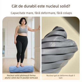 Rolă solidă de spumă EVA pentru yoga și masaj – rolă profesională pentru relaxarea mușchilor, masaj la spate și fitness pentru picioare
