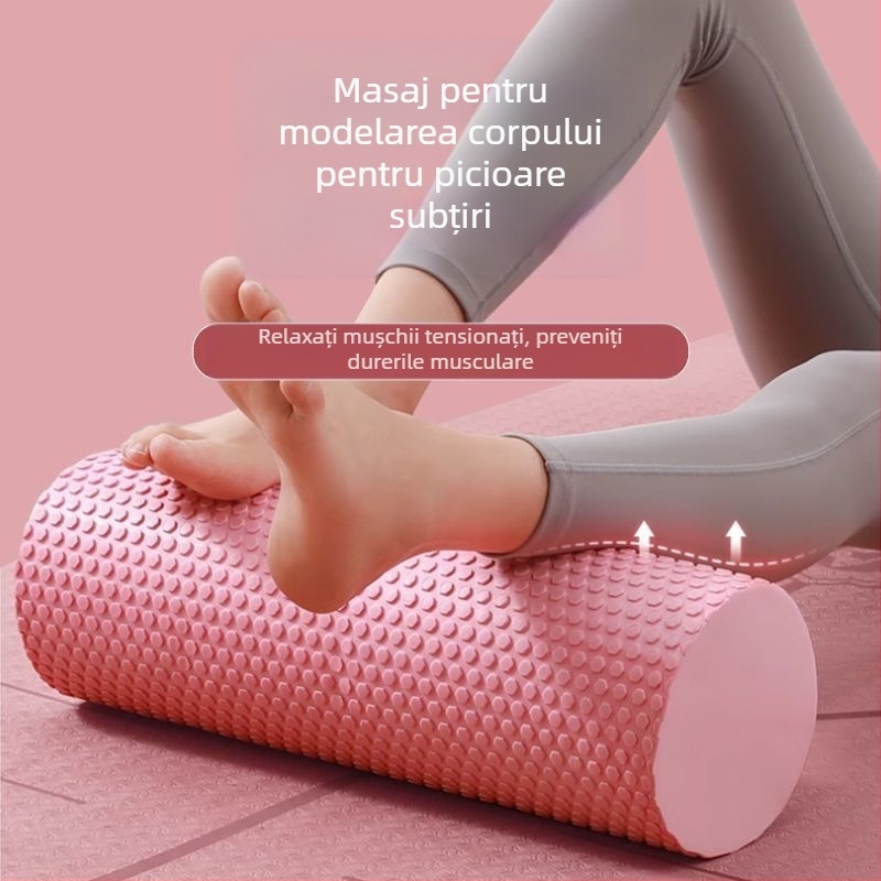 Coloană de yoga cu nucleu din spumă solidă – pentru începători, role de masaj lombar pentru Pilates și fitness (Material: PP; Marcă: Other)