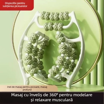 Roata pentru slăbire a picioarelor — clemă circulară pentru picior, ax din spumă, dispozitiv multifuncțional pentru relaxarea mușchilor picioarelor