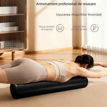 Coloană de yoga din spumă solidă EPP — suprafață netedă, pentru începători, întindere a gambelor și picioarelor — Material: Silk flower; Brand: Other