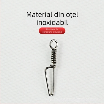 Wolf cat conector Luya din oțel inoxidabil, cu cuplare rapidă, inel de conectare întărit și cârlig pentru pescuit în mare