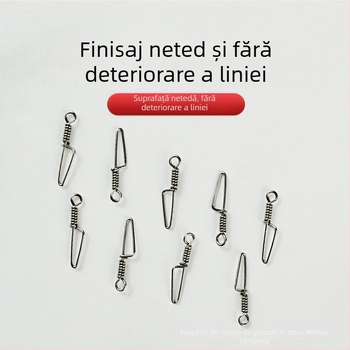 Wolf cat conector Luya din oțel inoxidabil, cu cuplare rapidă, inel de conectare întărit și cârlig pentru pescuit în mare
