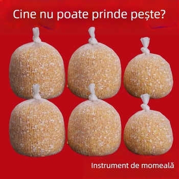 Geantă de nadă pentru pescuit cu granule de porumb, aruncător de nadă la distanță
