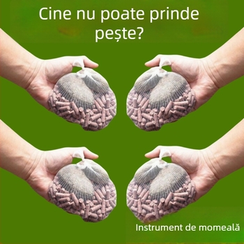 Geantă de nadă pentru pescuit cu granule de porumb, aruncător de nadă la distanță