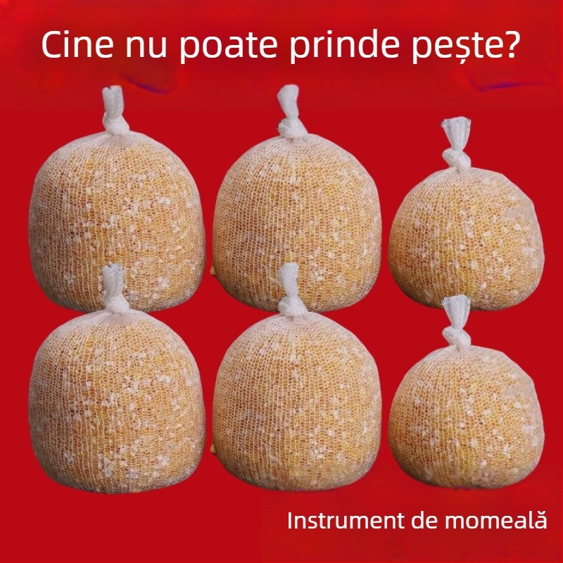 Geantă de nadă pentru pescuit cu granule de porumb, aruncător de nadă la distanță