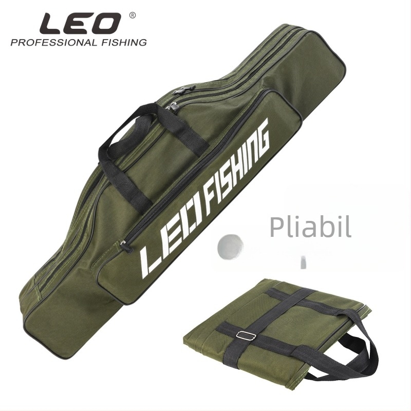 Geantă pentru pescuit marin – buzunar cu două straturi; pânză; pentru încărcarea momelilor și montarea liniei, undiței și tamburului; nu este impermeabilă