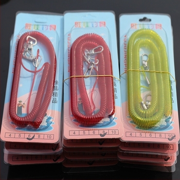 Șnur de siguranță pentru pescuit, retractabil cu arc telescopic; brand: Lost Hand Rope; material: sârmă din oțel