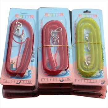 Șnur de siguranță pentru pescuit, retractabil cu arc telescopic; brand: Lost Hand Rope; material: sârmă din oțel