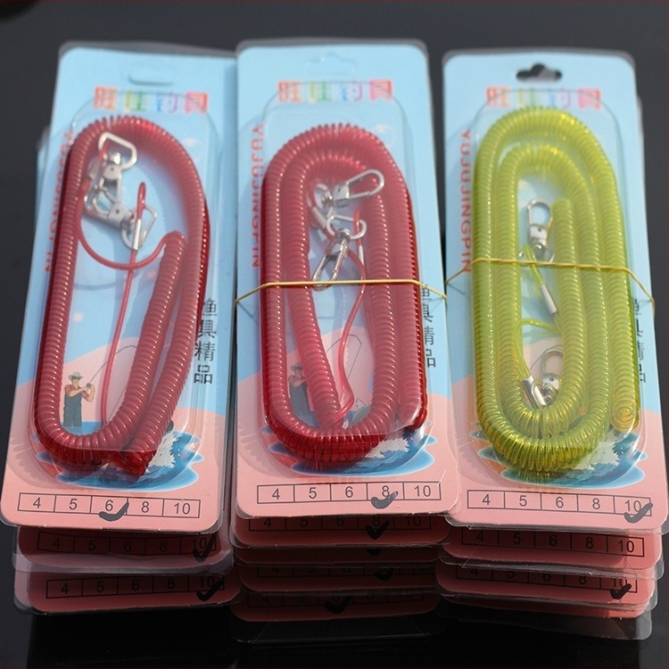 Șnur de siguranță pentru pescuit, retractabil cu arc telescopic; brand: Lost Hand Rope; material: sârmă din oțel