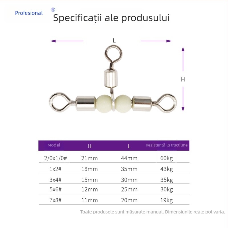 Conector universal profesional cu placare cuprică și inel Figure-Eight pentru pescuit marin
