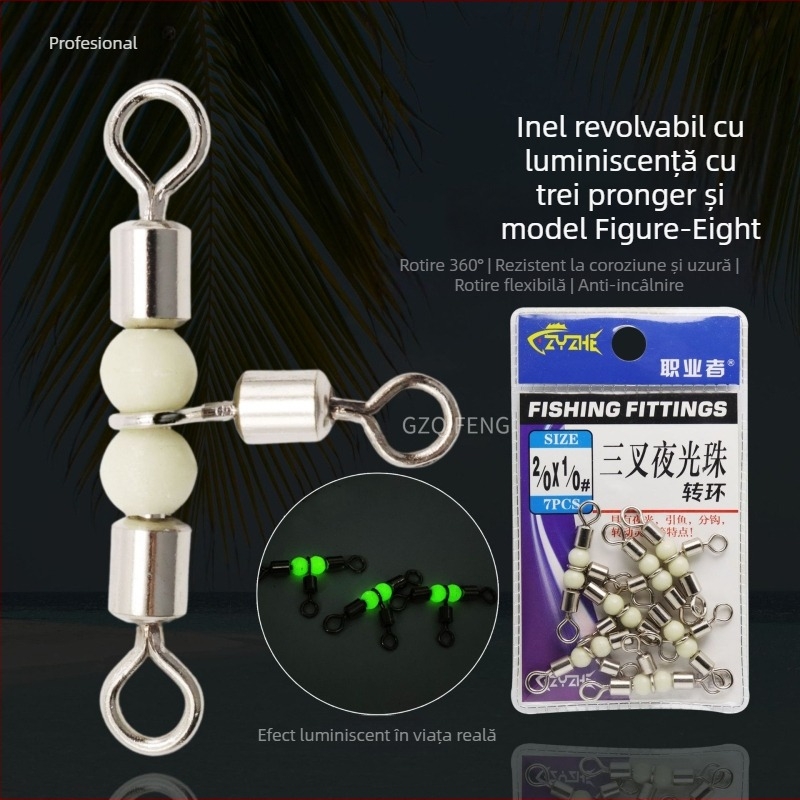 Conector universal profesional cu placare cuprică și inel Figure-Eight pentru pescuit marin