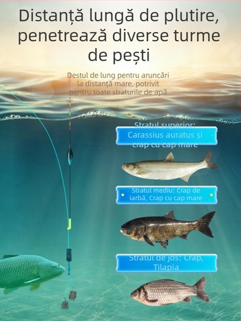 Plută de pescuit pentru caras cu iluminare nocturnă electronică, sensibilitate la mușcătură ridicată, schimbare de culoare, utilizare zi-noapte — material nano plută, Mingzheng fishing tackle