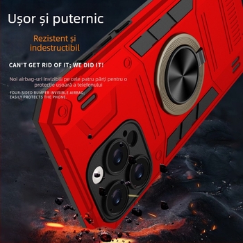 Husă pentru telefon cu inel pentru prindere și acoperire completă – TPU, turnare prin injecție, personalizabilă