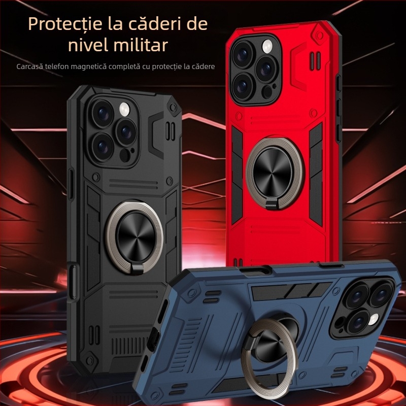 Husă pentru telefon cu inel pentru prindere și acoperire completă – TPU, turnare prin injecție, personalizabilă