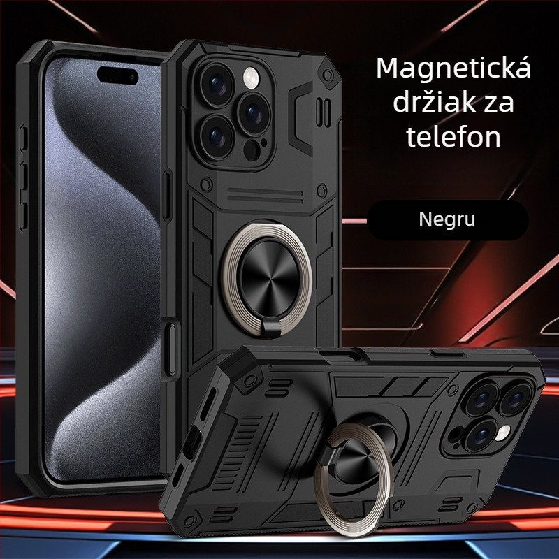 Husă pentru telefon cu inel pentru prindere și acoperire completă – TPU, turnare prin injecție, personalizabilă