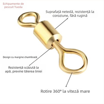 Conector inel metalic în formă de 8 pentru echipament de pescuit; Brand: Other; Etichetă privată: Nu
