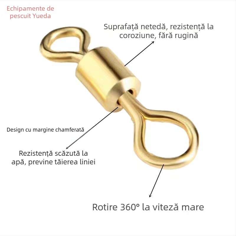 Conector inel metalic în formă de 8 pentru echipament de pescuit; Brand: Other; Etichetă privată: Nu