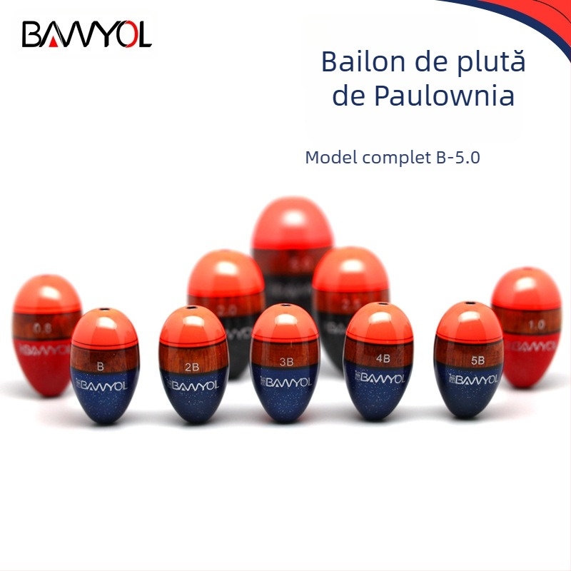 Plută de pescuit pentru stânci din lemn de Sycamore – BAWYOL, anti-coliziune, aruncare lungă