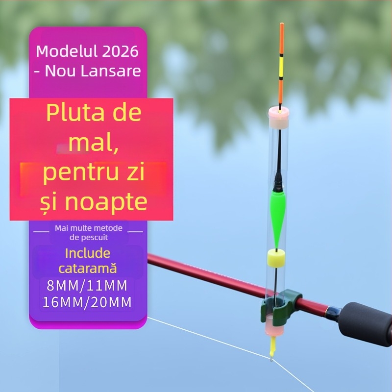 Wickert Plută de Pescuit Verticală cu Funcție Digitală Zi/Noapte, Plută de țărm, Material Compozit