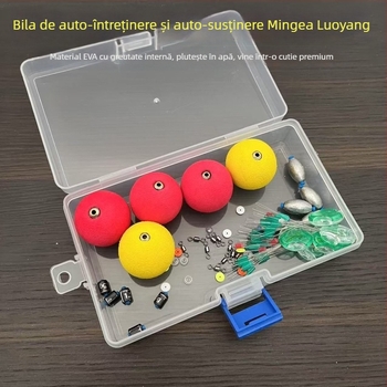 Set îmbunătățțit de pluturi sferice pentru pescuit în râu, plută din spumă, Gold Ship, set Luoyang ball