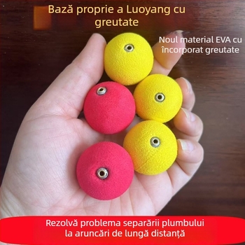 Set îmbunătățțit de pluturi sferice pentru pescuit în râu, plută din spumă, Gold Ship, set Luoyang ball