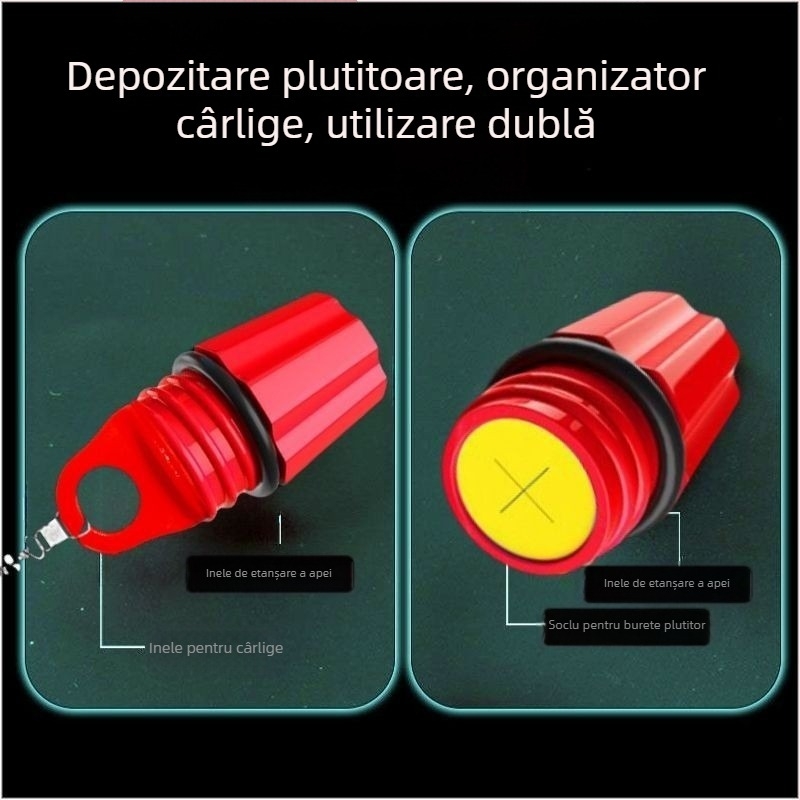 Tub plutitor vertical pliabil cu cutie de depozitare pentru pescuit