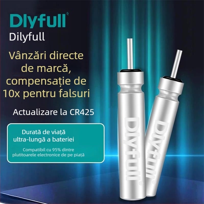 Danny Fu Plută de pescuit luminoasă din grafenă, alimentată cu baterie CR425/322/316/311