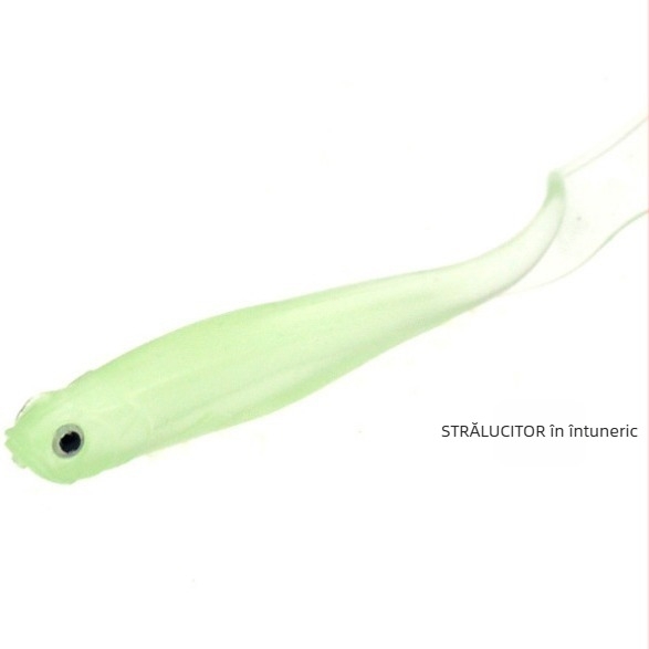 Morning Yang nălucă în formă de pește – momeală moale din PVC cu coadă curbată