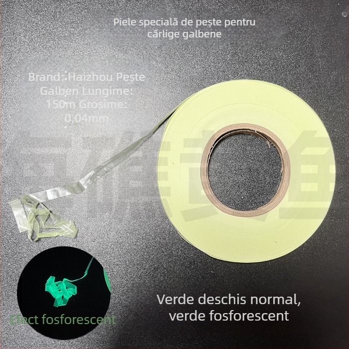 Cauciuc luminos, elastic înalt, pentru pescuit în mare, 150 m