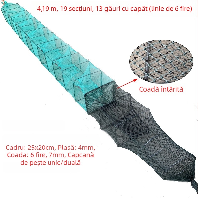 Cușcă pentru creveți, sârmă de oțel, protecție la pescuit
