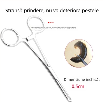 Obest Clip Loach din oțel inoxidabil – antiderapant pentru momeli vii, pescuit pe plută