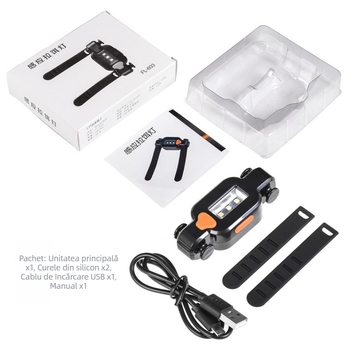 LEO Lampa pentru momelă cu senzor de gravitație – iluminare pentru pescuit de noapte, reîncărcabilă, carcasă ABS