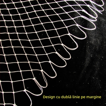 Cap de plasă pentru pescuit, plasă fină cu țesătură profundă, din fir de pescuit, fără inel