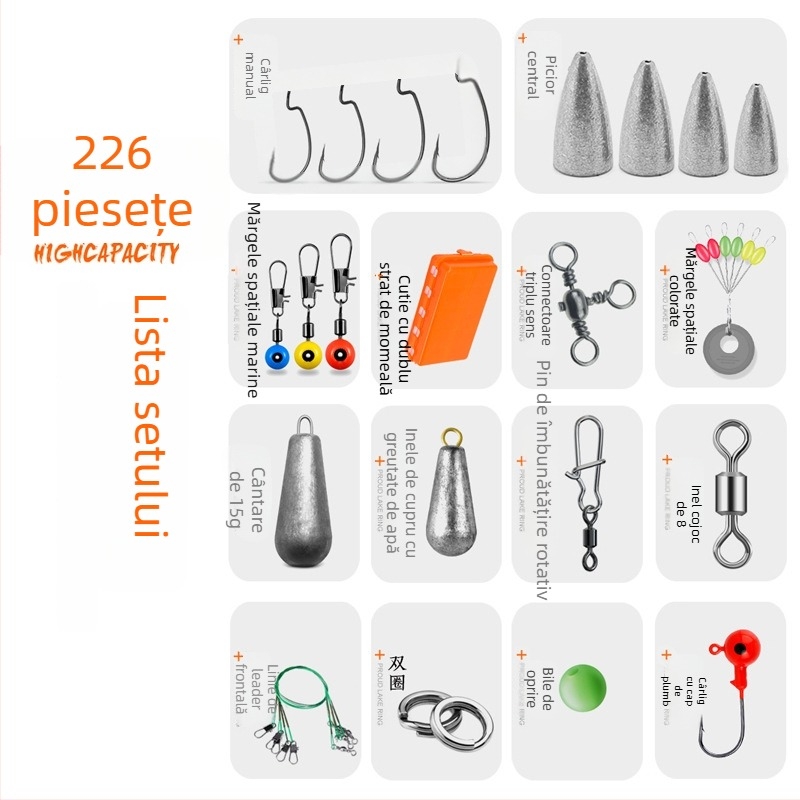 Xintao Cârlig de pește 93720133 - Kit de accesorii pentru pescuit