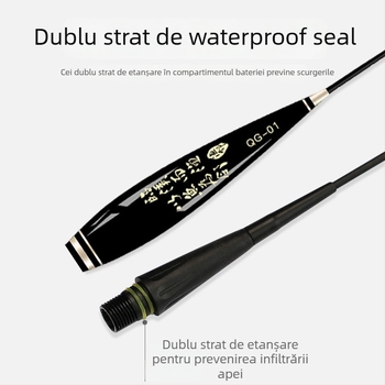 Plută luminosă pentru pescuit, cu indicator de mușcătură extrem de sensibil, utilizare zi-noapte și design cu coadă groasă