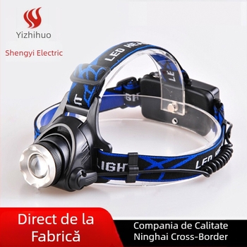 Yi's Fire Zoom Light Far frontal USB reîncărcabil LED, zoom reglabil, rază 300 m, autonomie 2–4 h