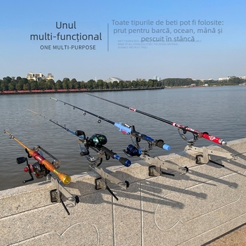 Suport pentru undițe Hunting pentru barcă, pliabil, rotire multidirecțională, oțel inoxidabil, alimentare cu baterie