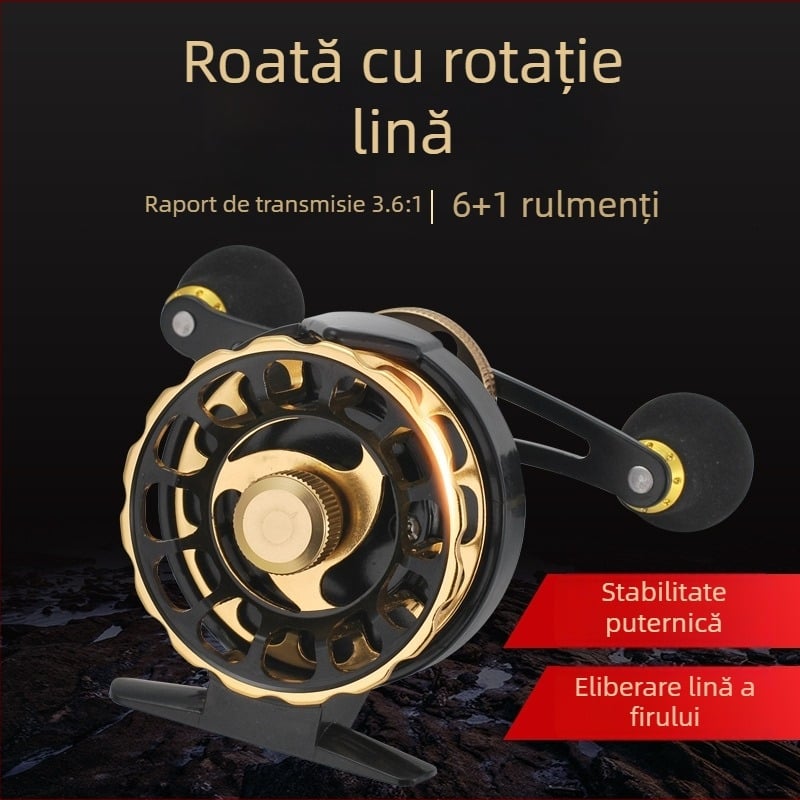 Mulineta Komelon cu frână frontală pentru pescuit pe plută și pescuit la gheață