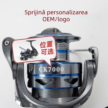 CK4000 mulinetă de pescuit, tambur din metal, pentru pescuit maritim cu aruncare lungă, Dragon God of War