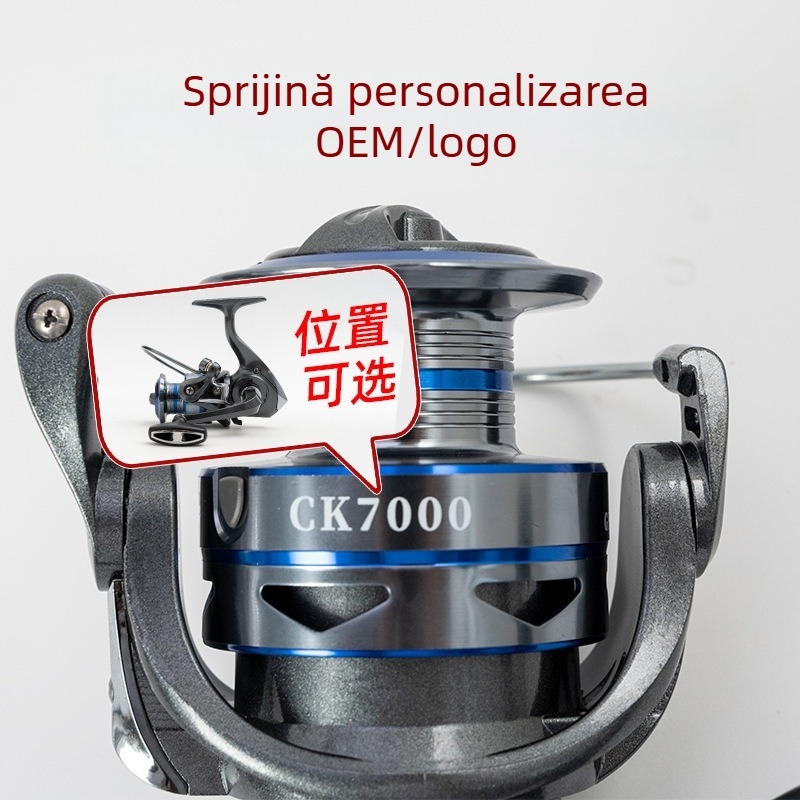 CK4000 mulinetă de pescuit, tambur din metal, pentru pescuit maritim cu aruncare lungă, Dragon God of War