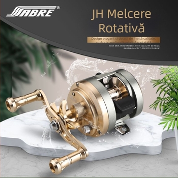 SABRE mulinetă de pescuit pentru năluci și pescuit marin, rulmenți 9BB+1RB, rapoarte de transmisie 7.1:1 și 6.0:1