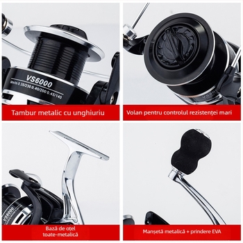 Jiang Laoer reel de spinning pentru pescuit — etichetă privată licențiată, ambalaj 50 buc.