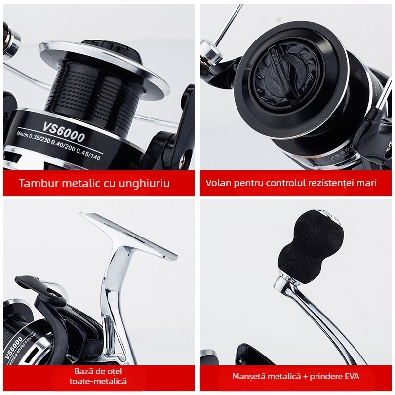 Jiang Laoer reel de spinning pentru pescuit — etichetă privată licențiată, ambalaj 50 buc.