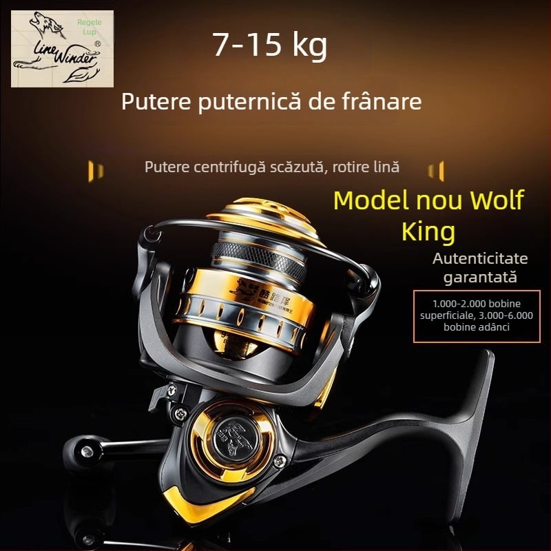 Mulinetă de pescuit spinning Wolf King – ambalaj 20 buc.