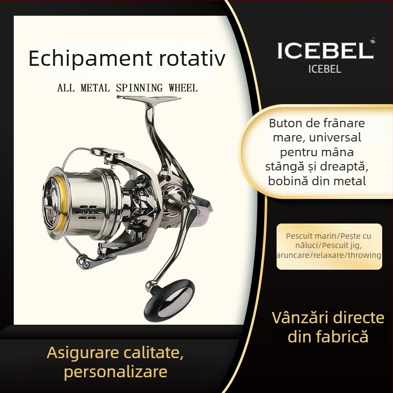 ICEBEL Mulineta metalică pentru pescuit în apă sărată