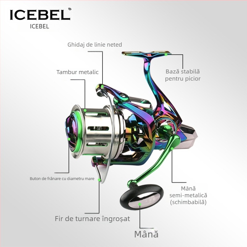 ICEBEL Mulineta metalică pentru pescuit în apă sărată