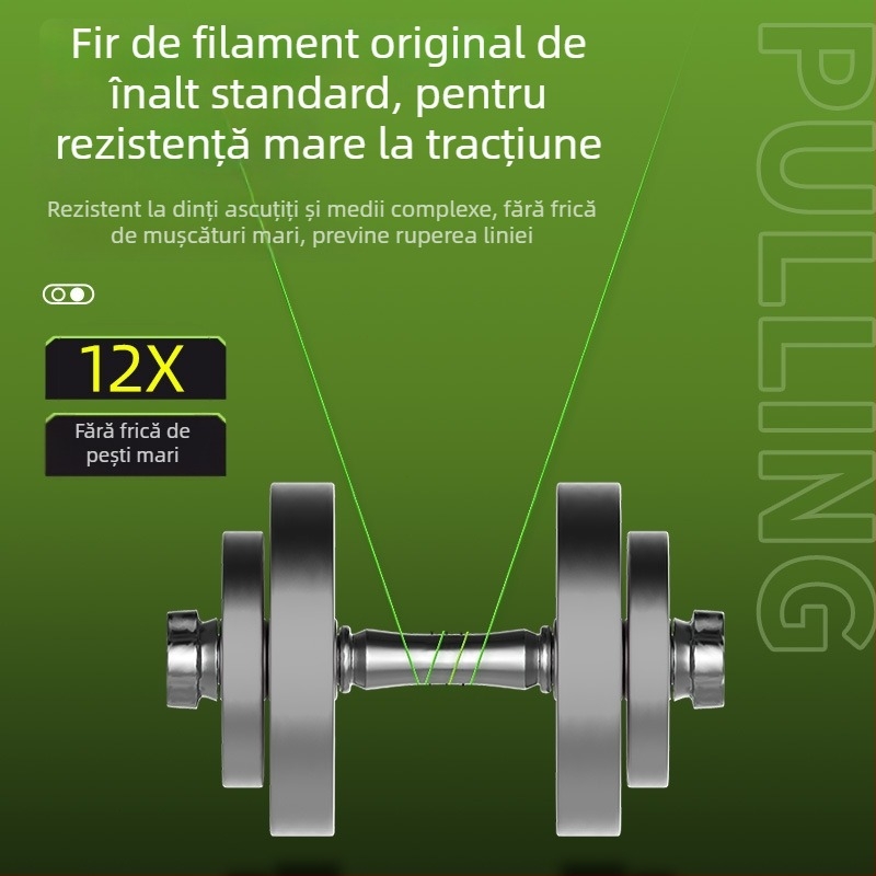 Linie principală de pescuit, PE cu 8 fire, Diamond, aruncări lungi, foarte netedă