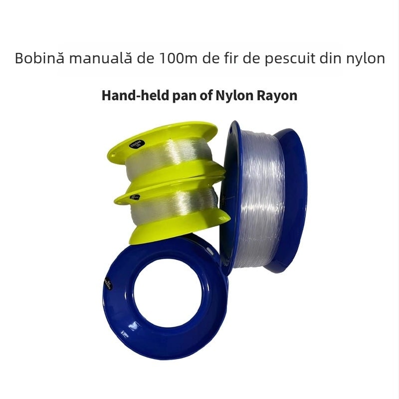 Yuyue tambur pentru linie de pescuit din nylon – înfășurare manuală, disc din plastic