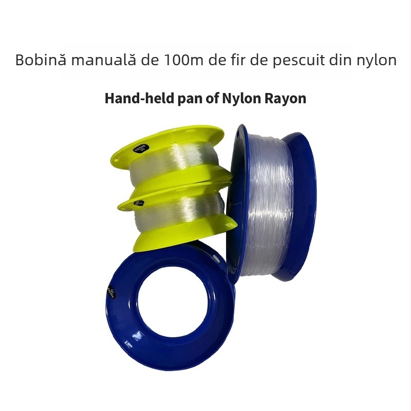Yuyue tambur pentru linie de pescuit din nylon – înfășurare manuală, disc din plastic