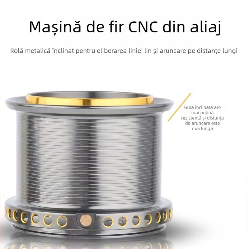 Mulineta de pescuit spinning – din metal integral, model 12000, frână 25 kg